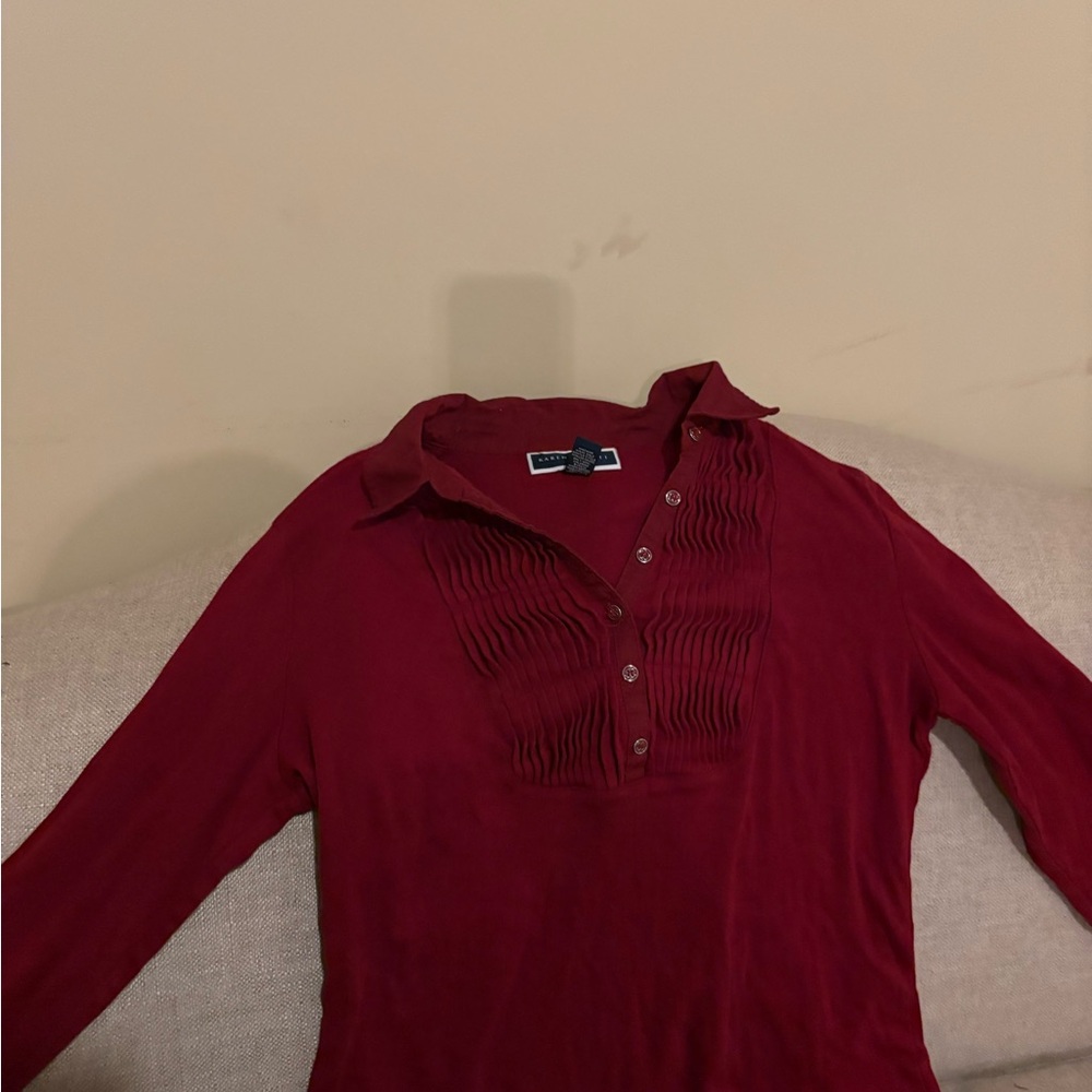 Karen Scott Red Blouse